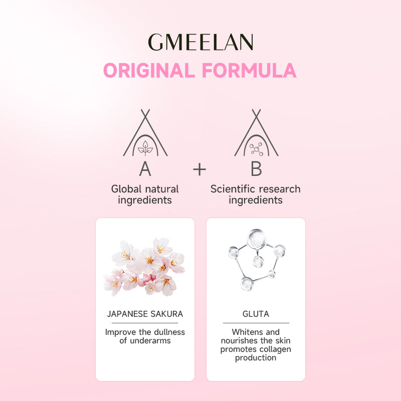 GMEELAN SAKURA GLUTA BRIGHTENING UNDERARM CREAM 30g